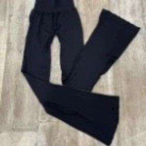 Free People Good Karma Flare Leggings Black  SIZE SMALL